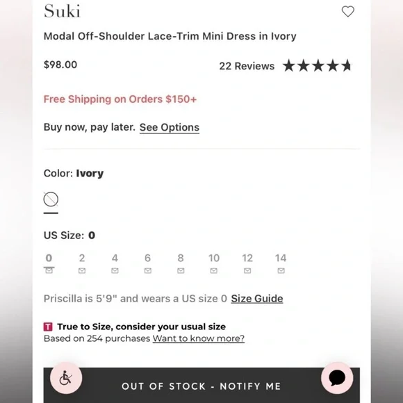 Oh Polly Suki Lace Trim Off-Shoulder Pastel Mini Dress - Whimsical Cottagecore - Picture 10 of 10